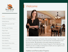 Tablet Screenshot of newleafhomedesign.com